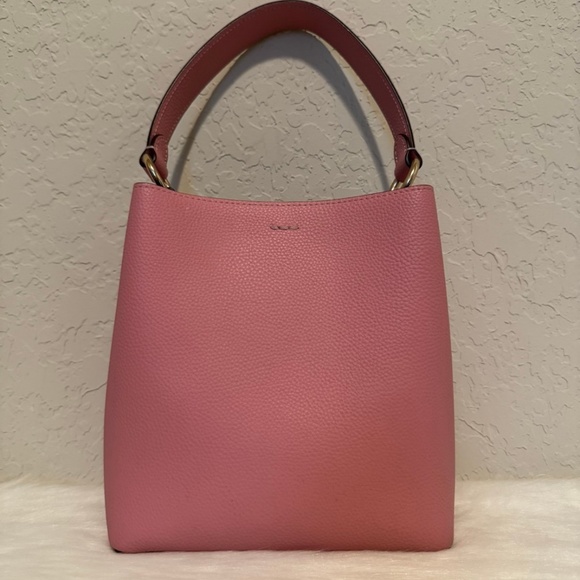 Coach Pink Shoulder Bag with Gold Hardware - Picture 3 of 10